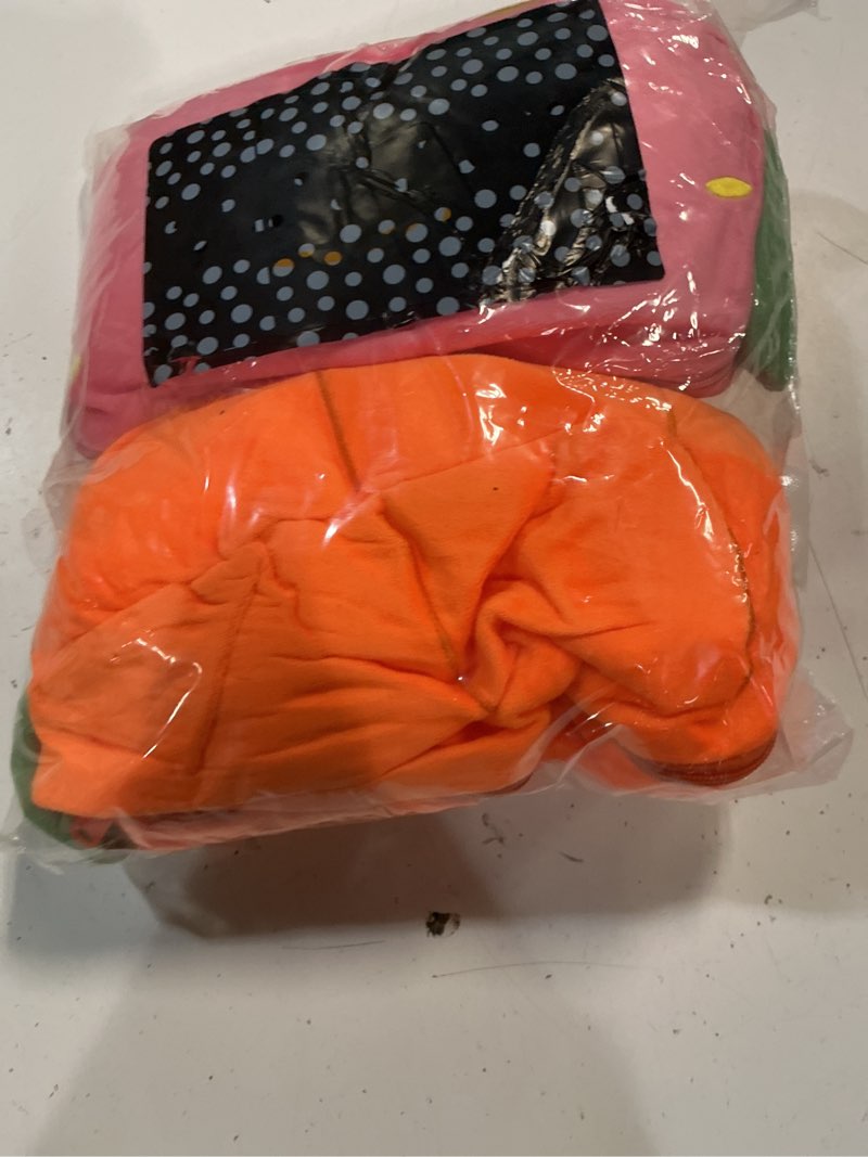 Condition photo showing Good Condition for 2pcs bunny plush doll toy pillow, reversible carrot strawberry stuffed animal with zipper, cute rabbit decoration for kids & adult birthday party gift (10'' strawberry+carrot) (kp307) 10" strawberry+carrot