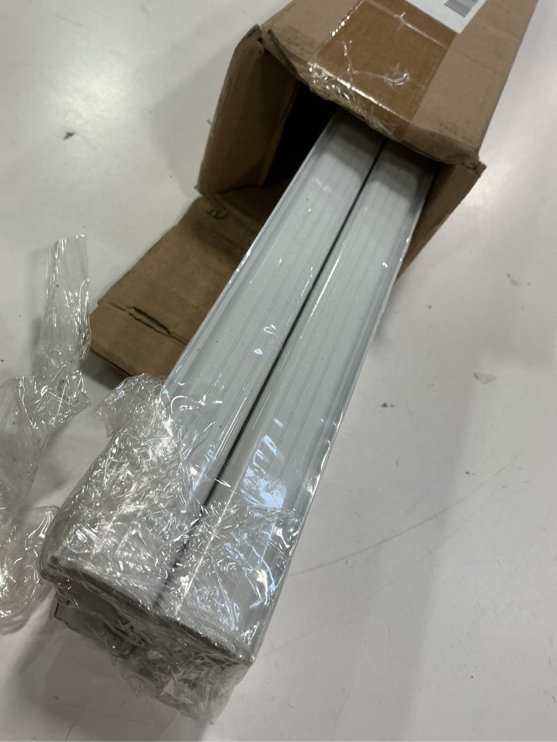 Condition photo showing Good Condition for Ceiling Curtain Track Set, Ceiling or Wall Mount 9ft - 12ft, Aluminum Heavy-Duty Curtain Rails, Room Divider Curtain Track for Bedroom, With Silent Slide, Clips and Hooks?White 12ft White