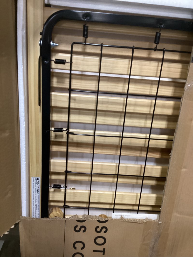 Condition photo showing As Is for delta children heartland 4-in-1 convertible crib, natural crib natural