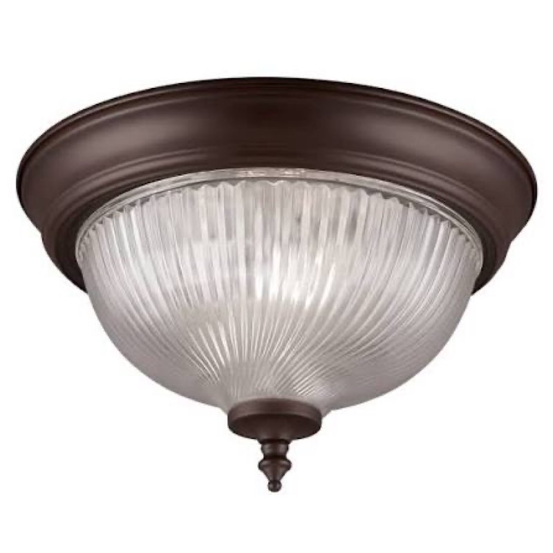 project source 11-in w oil-rubbed bronze ceiling flush mount