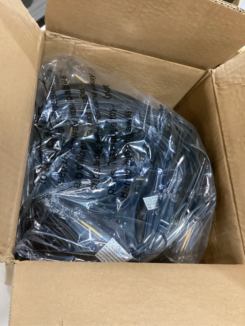 Condition photo showing New/Like New for Brightever 120FT Outdoor String Lights Waterproof, 2700K Bright LED Patio Lights with 62 ST38 Shatterproof Vintage Bulbs, Retro Connectable Edison String Lights for Outside, Garden, Balcony, Porch Black Wire 120FT-Warm White