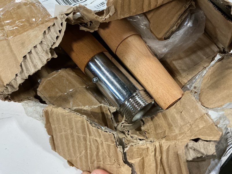 Condition photo showing As Is for IRISFLY Heavy Duty Long Wood Handle Ice Chopper,8" Width Carbon Steel Blade - for Breaking and Removing Hard Ice on Driveways, Sidewalks & Patios,Floor Scraper,Ice Scraper,Snow Shovel Small