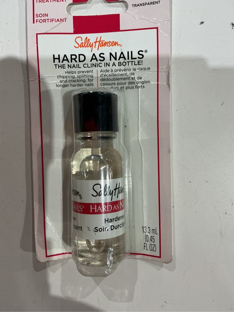 Condition photo showing Good Condition for sally hansen hard as nails strengthener clear 0.45 ounce (pack of 6)