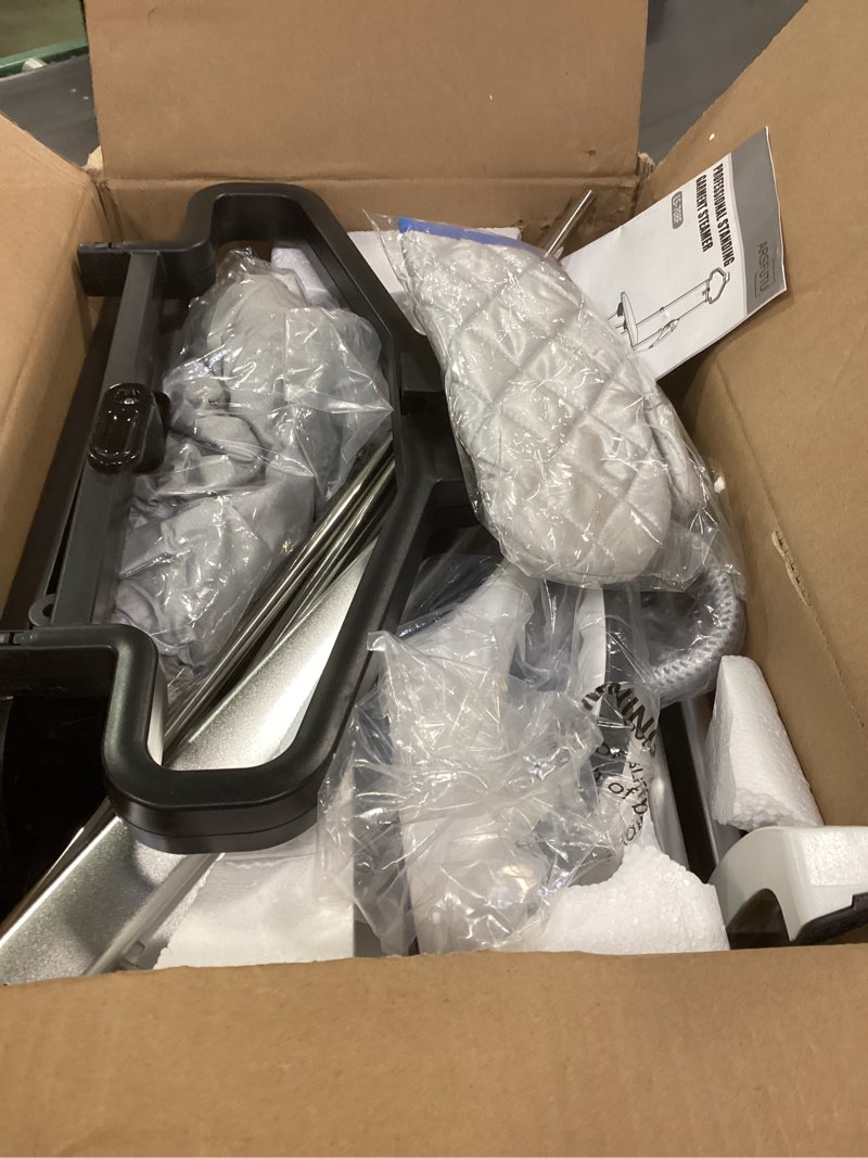 Condition photo showing Good Condition for Standing Garment Steamer 1500W Professional Steamer for Clothes 25s Fast Heat-up with 1.6L/54 fl.oz Water Tank, Self-cleaning Function, Foldable Ironing Board, Ironing Gloves (White)
