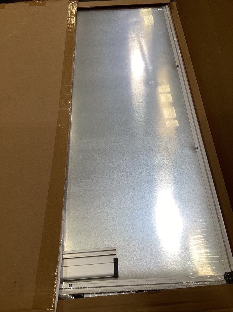 Condition photo showing As Is for xiwode 24x36 inch magnetic dry erase whiteboard, silver aluminum frame wall-mounted, no ghosting anti-stain easy clean for home school office conference room silver 24x36 inches