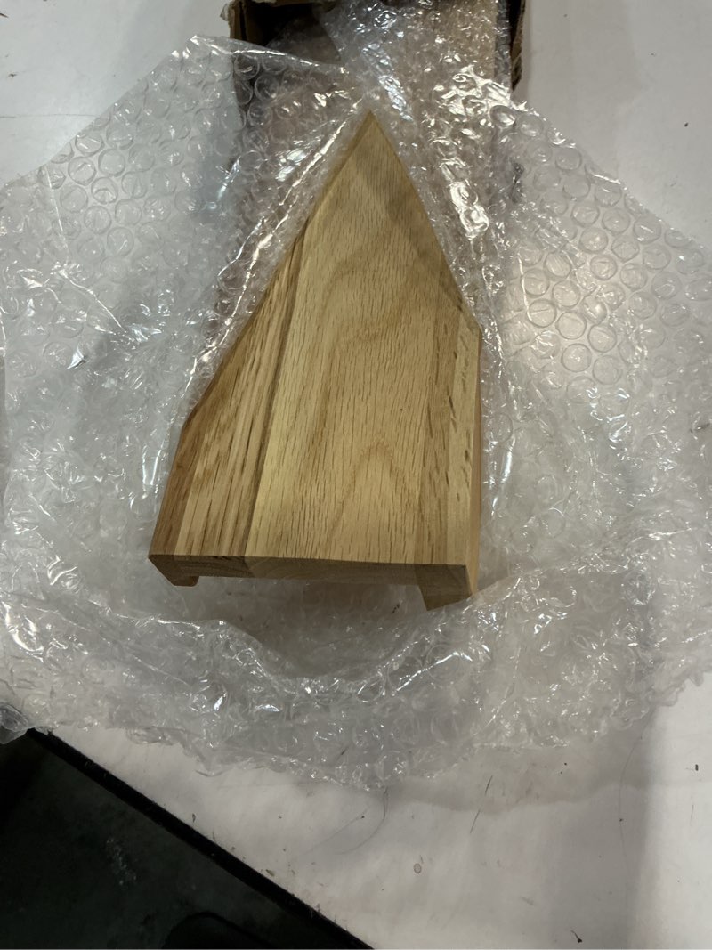 Condition photo showing Good Condition for oak floating shelves for wall 32 inch (width 4"), natural wood wall shelves display picture ledge shelf for living room bedroom bathroom kitchen office decor and storage 4x32 inch natural