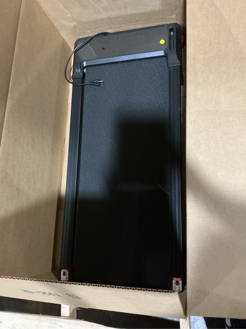 Condition photo showing As Is for walking pad treadmill for home - under desk treadmills portable mini compact walk running machine pads slim lightweight caminadora eléctrica para casa office small spaces with adjustable speed remote