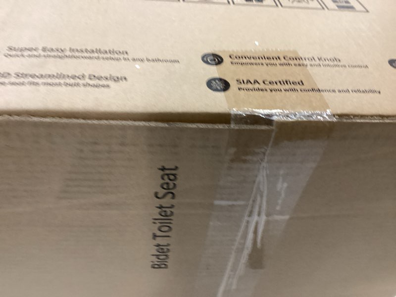 Condition photo showing New/Like New for Tadashi Bidet Toilet Seat Elongated, Heated Toilet Seat, Instant Warm Water & Dryer, Feminine & Rear Wash, Self-Clean Nozzle, Slow Close Lid, Child/ECO/Silent Mode Smart luxury style