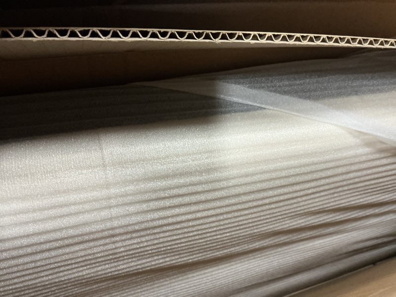 Condition photo showing New/Like New for Modway Lily Tufted Linen Fabric Upholstered King Headboard in Ivory Ivory King