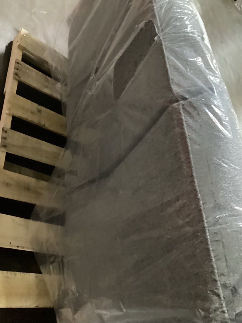 Condition photo showing Good Condition for Signature Design by Ashley Tulen Modern Manual Pull Tab Reclining Sofa, Dark Gray Dark Gray Sofa