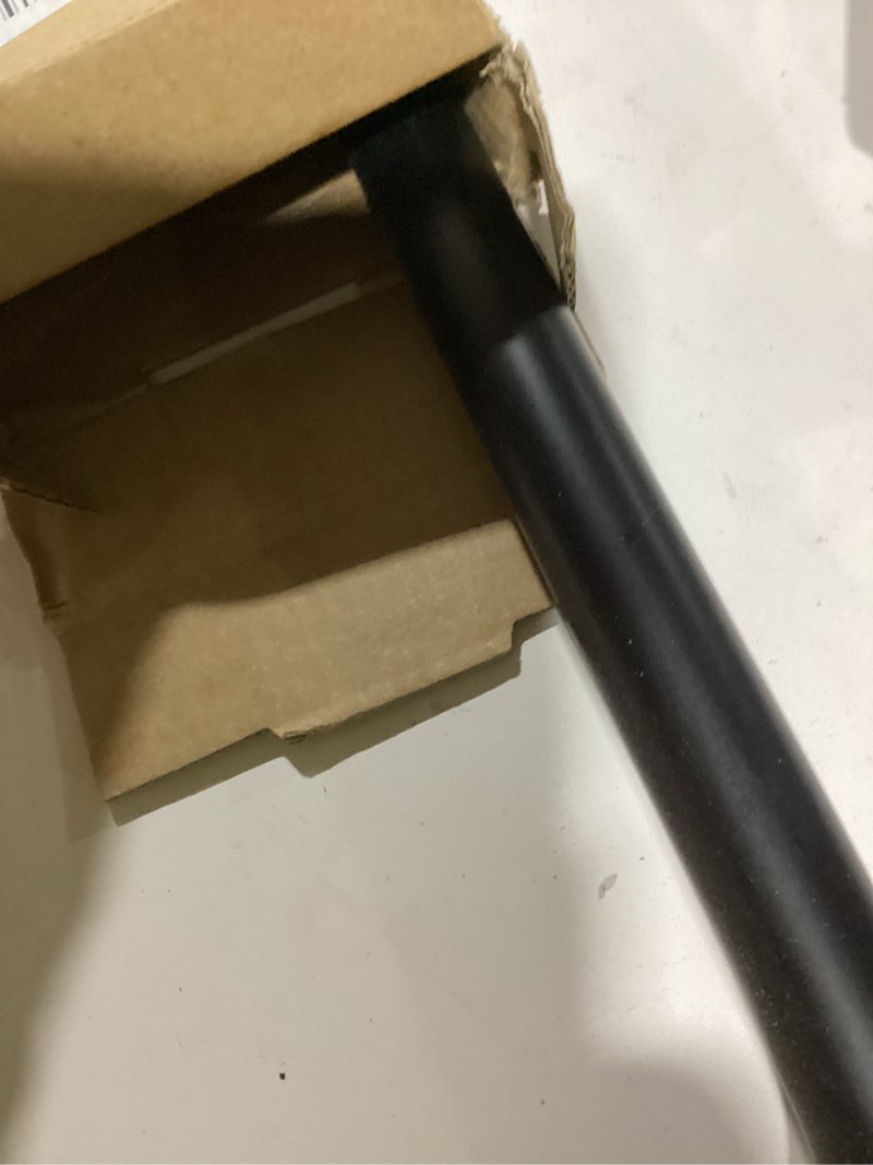 Condition photo showing New/Like New for OFFO Shower Arm with Flange, 24 in Wall Mount Replacement Angle Shower Head Arm Wall-Mounted For Fixed Shower Head & Handheld Showerhead, Matte Black Matte Black 24 in