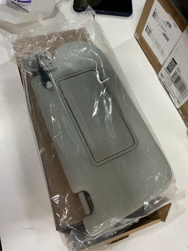 Condition photo showing New/Like New for Nakuuly Right Passenger Side Sun Visor Gray with Light Without Sunroof Compatible with Nissan Altima 2013 2014 2015 2016 2017 2018 Replaces # 96400-3TA2A Gray Right Passenger Side