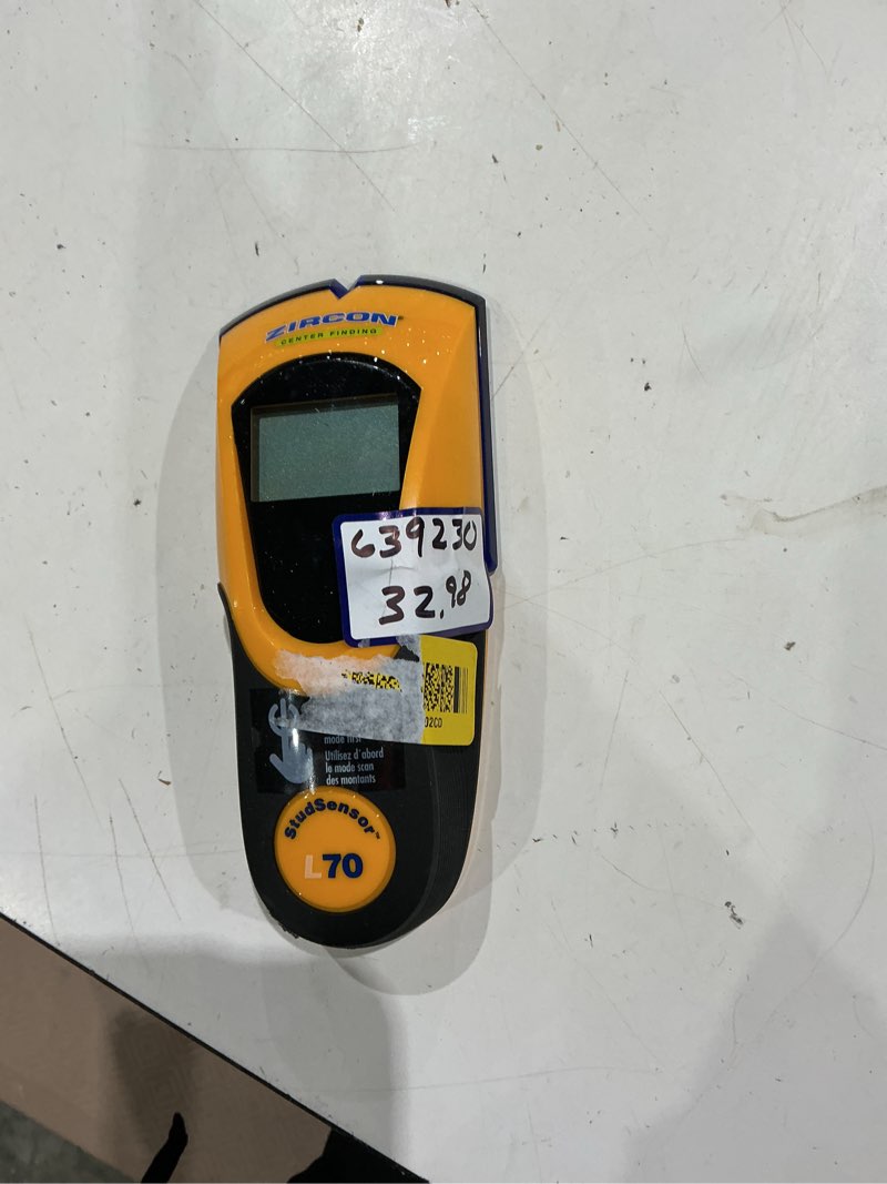 Condition photo showing As Is for zircon center finding stud sensor l70.