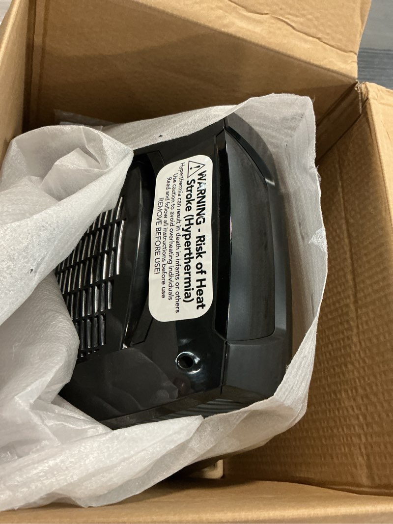 Condition photo showing As Is for Vornado TAVH10 (2025) Space Heater with Remote for Home, Fan Only Option, Digital Display with Adjustable Thermostat, Advanced Safety Features, Timer, Auto Climate Control, Heater for Bedroom, Black TAVH10 (2025 Model)