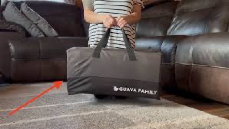 guava lotus travel crib lightweight portable backpack