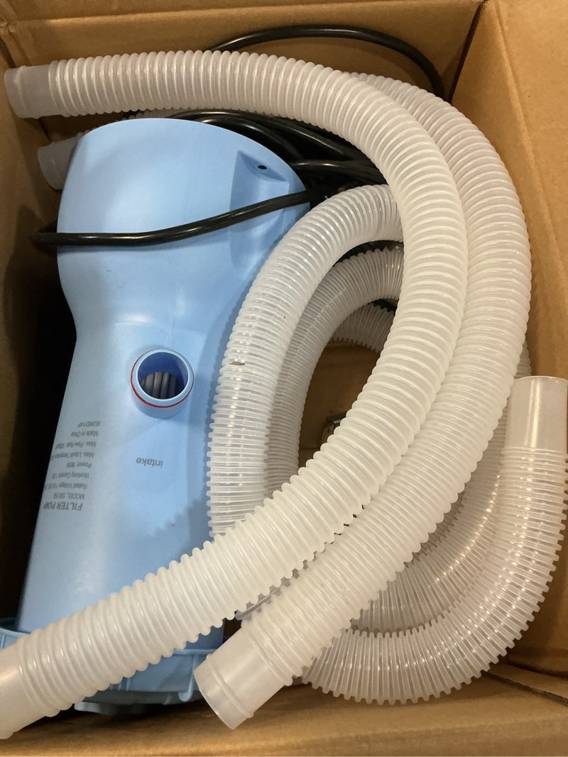 Condition photo showing Good Condition for kimfilter pro series 1000 gph above ground pool filter pump, powerful pool cartridge filter pump, water circulation and filtration system -improved water clean & clarity, pools pumps above ground-blue
