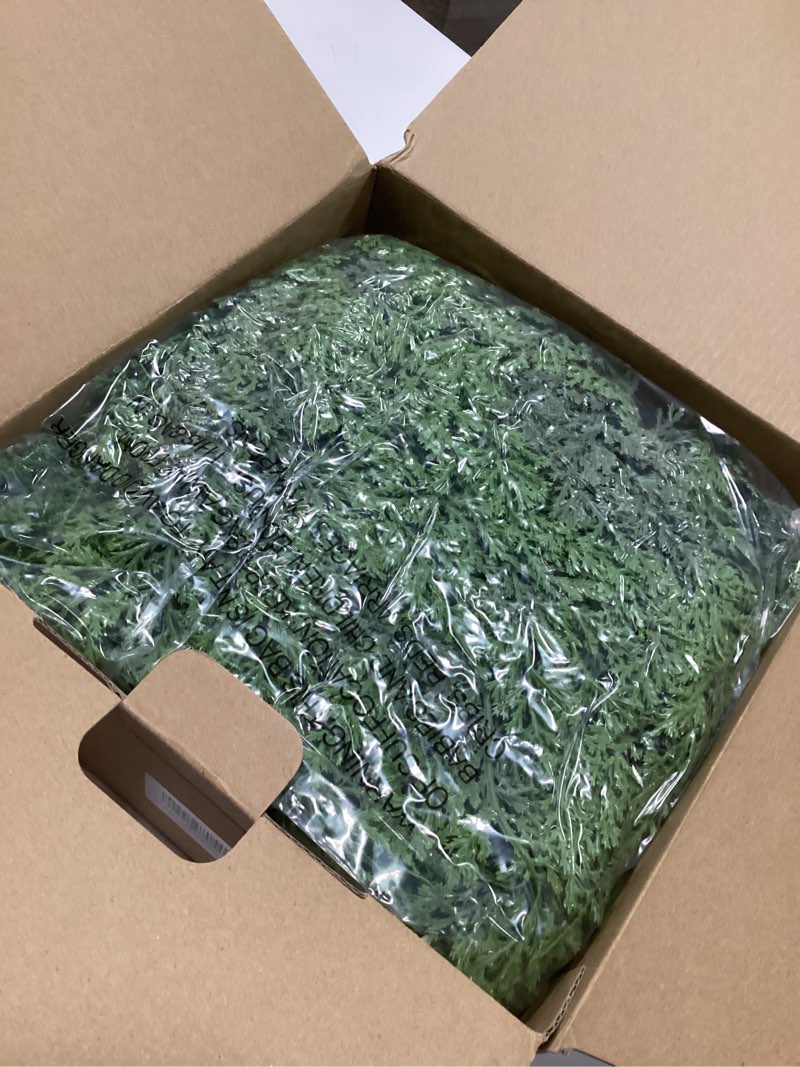 Condition photo showing Good Condition for Christmas Garland Real Touch Cedar Garland Christmas Decorations 6 ft Soft and Lush Realistic Faux Pine Garlands for Mantle, Table, Stairs, Doorframe, Fireplace Indoor Outdoor Holiday Decorations 6ft-Cedar 1