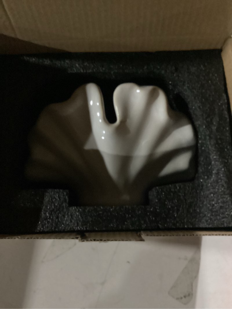 Condition photo showing New/Like New for Ceramic Sponge Holder,Sponge Holder for Kitchen Sink,Compact Sink Caddy Organizer-Scouring Pad and Dish Sponge Holders,Farmhouse Kitchens Decor Cute Kitchen Gadgets Accessories(White)