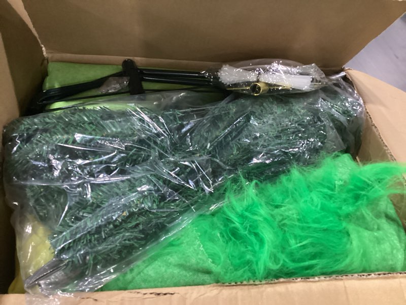 Capoda green furry christmas tree for indoor holiday decor