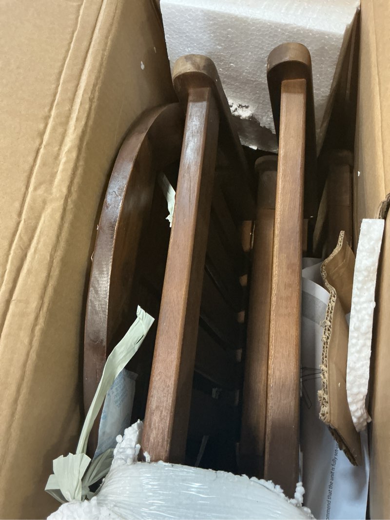 Condition photo showing As Is for products bistro table and chair set, outdoor furniture