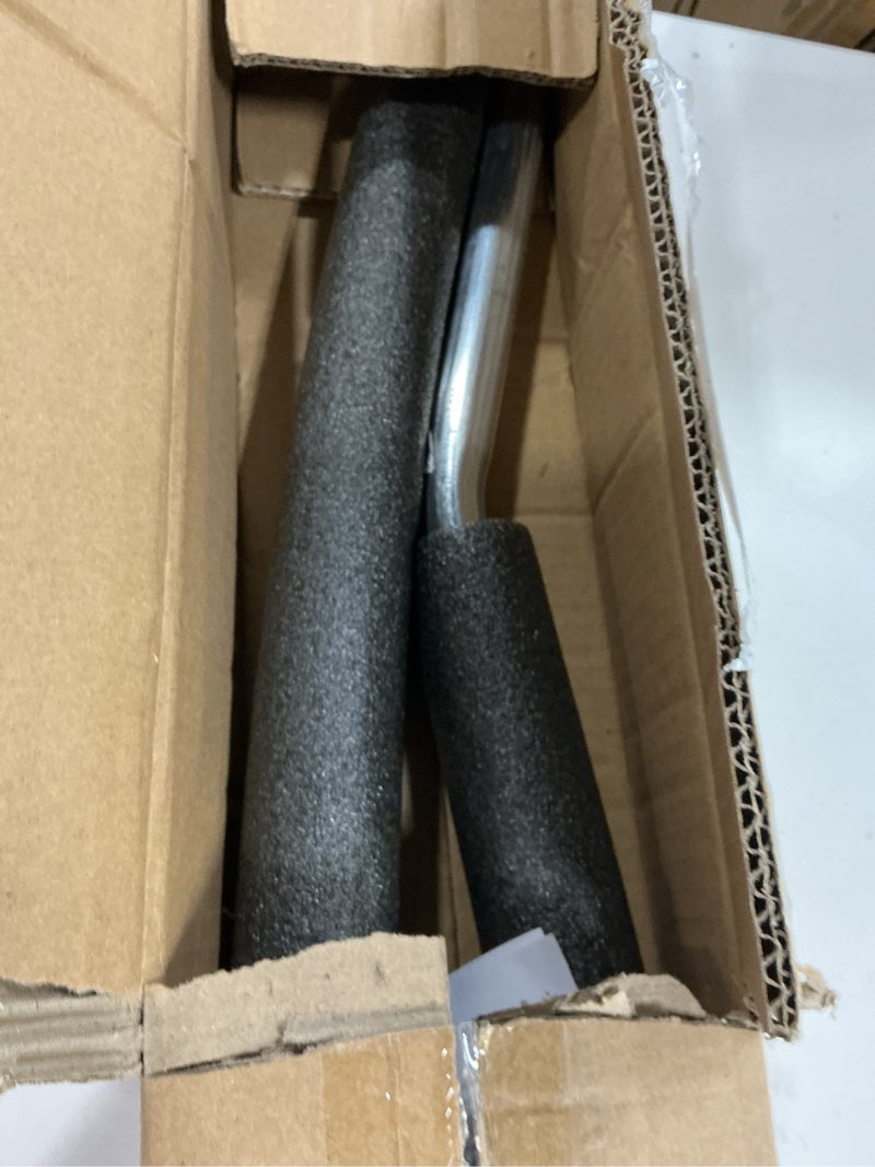 Condition photo showing Good Condition for 1pcs trampoline curved pole, universal trampoline replacement enclosure pole to fit 8-16ft curved pole trampoline frame, includes foam sleeve and hardware with 2 installation options