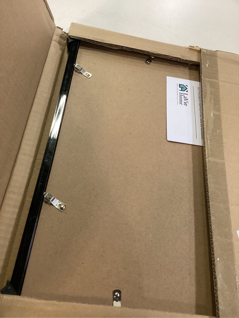 Condition photo showing Good Condition for LaVie Home 16x16 Picture Frame for Wall Display, 16x16 Black Picture Frame with HD Plexiglas, 16 x 16 Square Frame 1 Pack, Display Frame for Vertical or Horizontal, Classic Collection