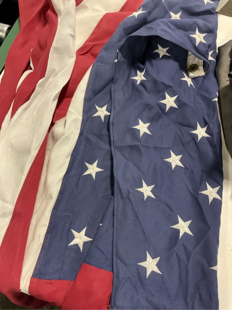 Condition photo showing As Is for (demagned )4' x 6' ft. usa us american flag stars grommets united states wholesale