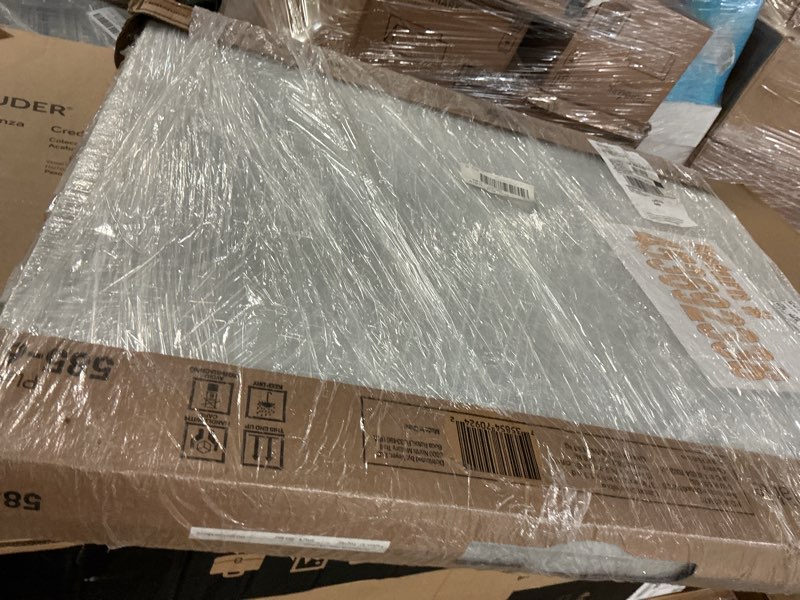 Condition photo showing Good Condition for realspace® molded plastic top folding table, 6' wide fold in half, 29"h x 72"w x 30"d, platinum