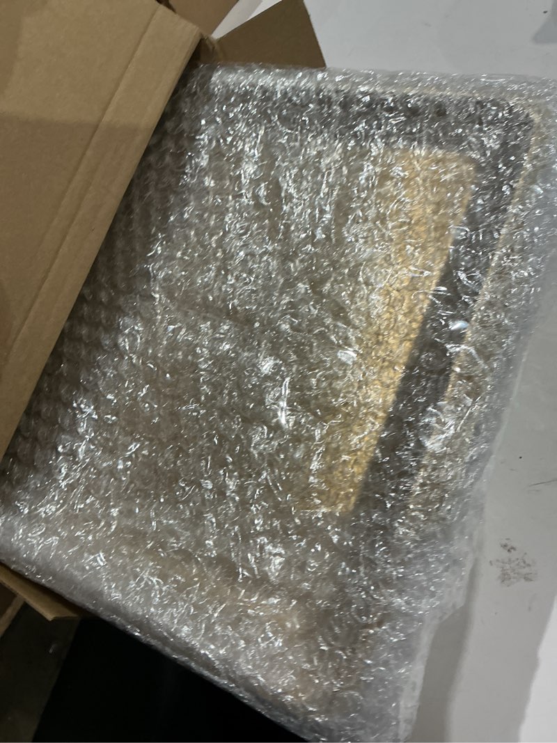 Condition photo showing Good Condition for baderke 2 set 16" x 9'' chilled serving tray for parties with compartments rectangle serving dish ice charcuterie party platter for shrimp fruit seafood vegetable appetizer (gold) 2 gold