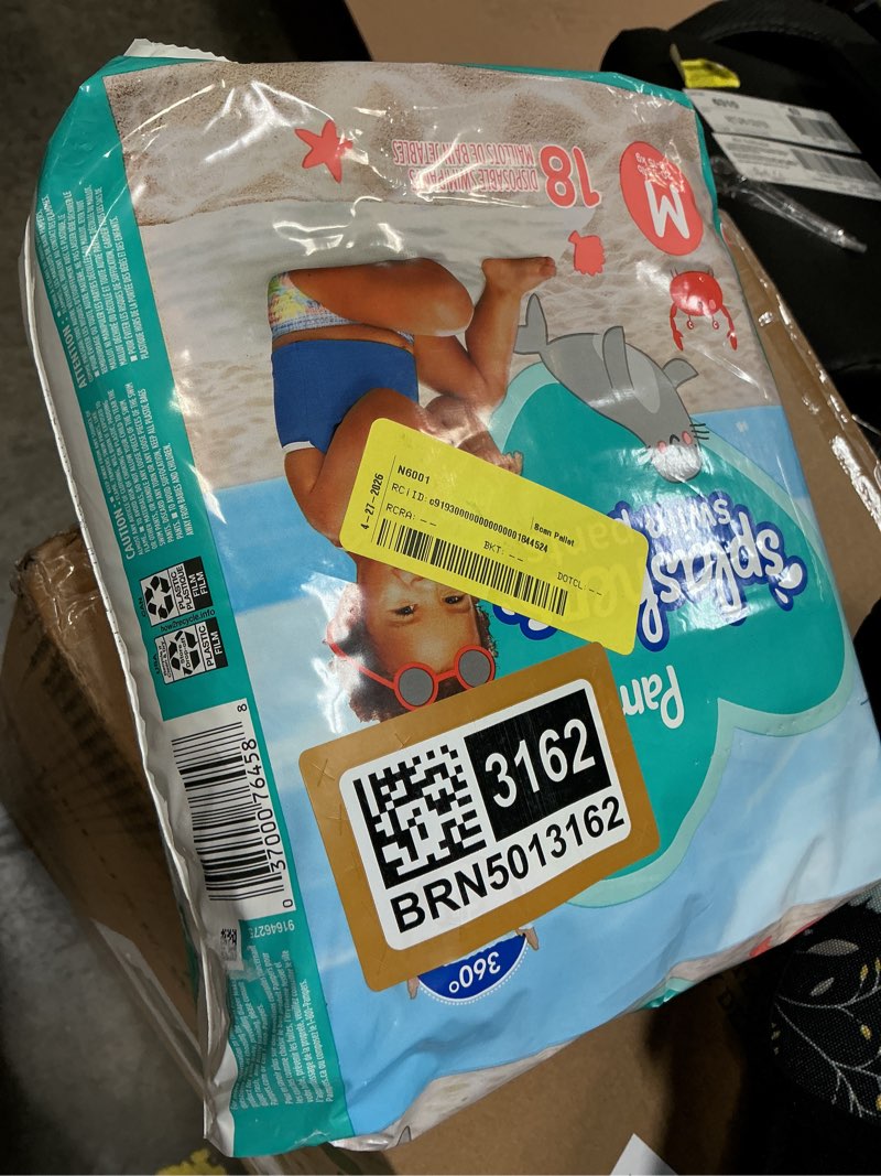 Condition photo showing Good Condition for pampers splashers swim diapers size 4, 18 count (select for more options)