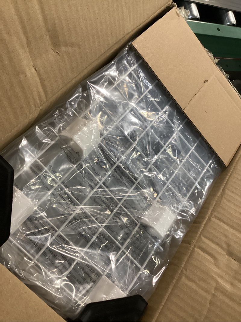 Condition photo showing Good Condition for Under Sink Organizer 2 Pack, 2 Tier Adjustable Height Reinforced Carbon Steel Under Kitchen Bathroom Sink Storage Organizer, Smooth Pull-Out Under Sink Cabinet Rack Drawer Organizer, White