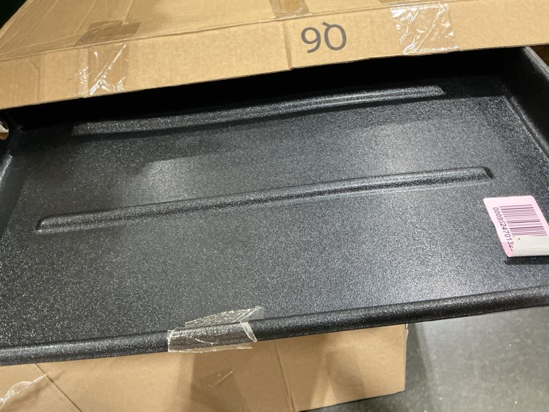 Condition photo showing Good Condition for diversitech (6-2626l) a/c secondary plastic condensate drain pan, air conditioner drip pan with rolled edges, 26” x 26”, large, black 1