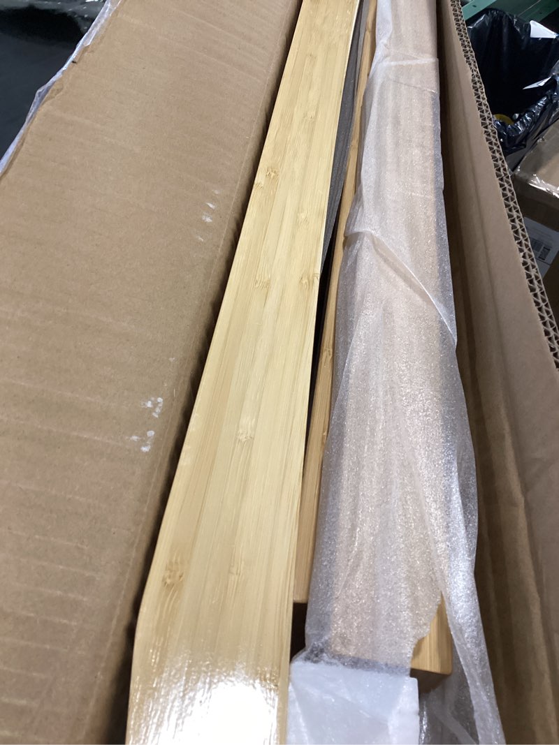 Condition photo showing Good Condition for Bamboo Shower Bench 30 inch Long Bathing Bench with Shelf Water Resistant Shower Benches for Inside Shower to Sit on Wooden Shower Bench for Spa, Garden, Living Room, Kitchen