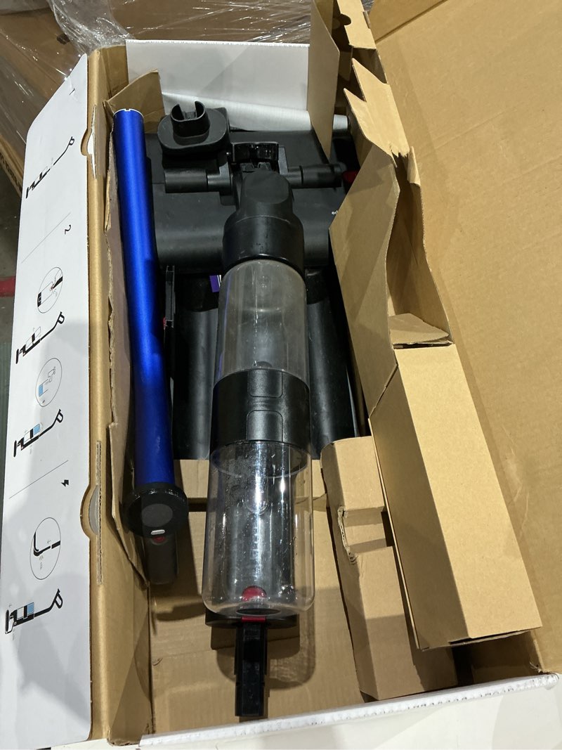 Condition photo showing As Is for dyson washg1 wet cleaner (matte black/ultra blue)