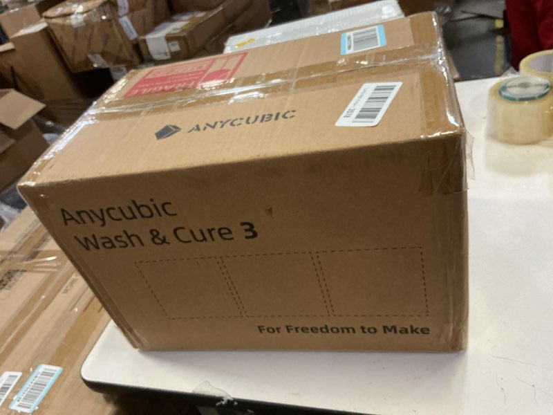 Condition photo showing New/Like New for ANYCUBIC Wash and Cure 3, Upgraded Volume 2 in 1 Wash and Cure Station, with Gooseneck Lights, for Mars Anycubic Photon Mono 4 2 Resin 3D Printer, Washing Size of 165 x 100 x180 mm S-Wash & Cure 3.0