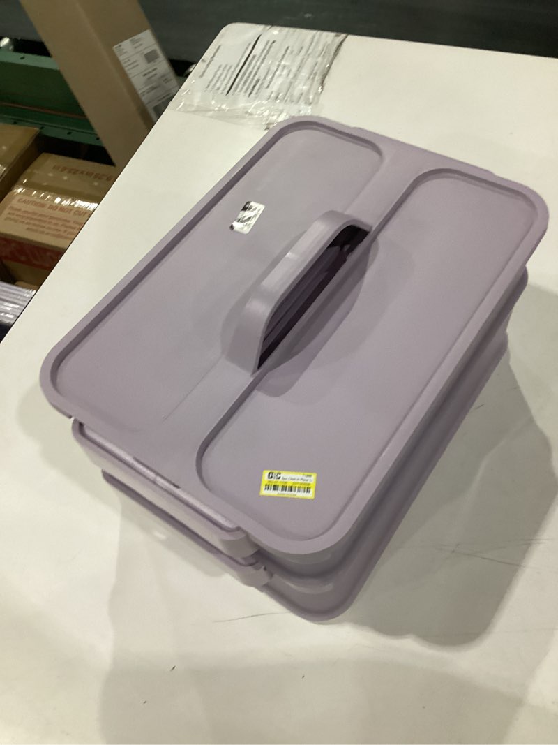 Condition photo showing As Is for 6pc click in place large toolbox starter kit lavender - brightroom™
