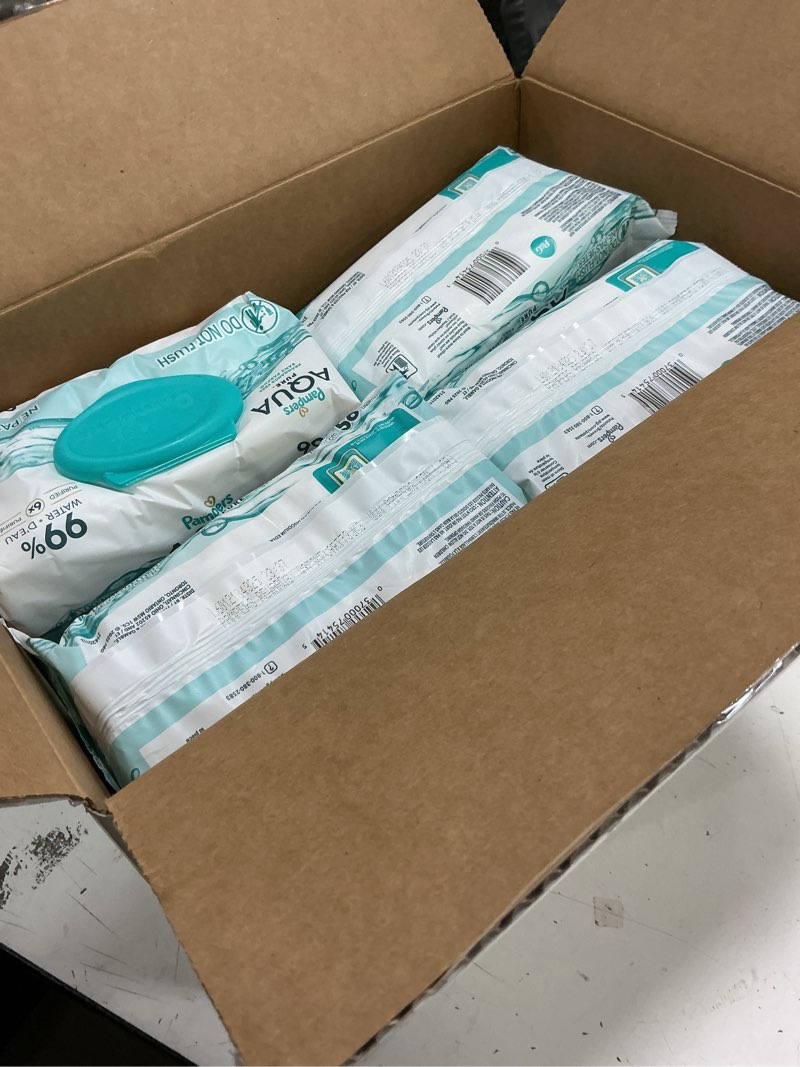 Condition photo showing New/Like New for pampers baby wipes - aqua pure - 896ct