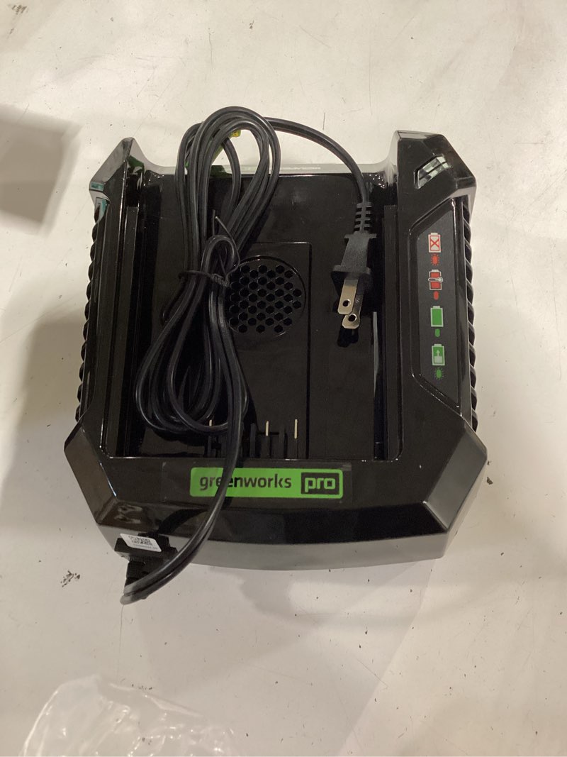 Condition photo showing Good Condition for greenworks 60v 2.0ah high current (hc) battery | provides fade-free power for maximum performance | compatible with 75+ 60v greenworks tools