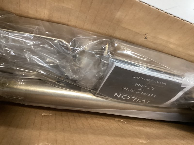 Condition photo showing Good Condition for Ivilon Drapery Window Curtain Rod - End Cap Style Design 1 Inch Pole. 72 to 144 Inch Color Warm Gold 72 to 144 in.