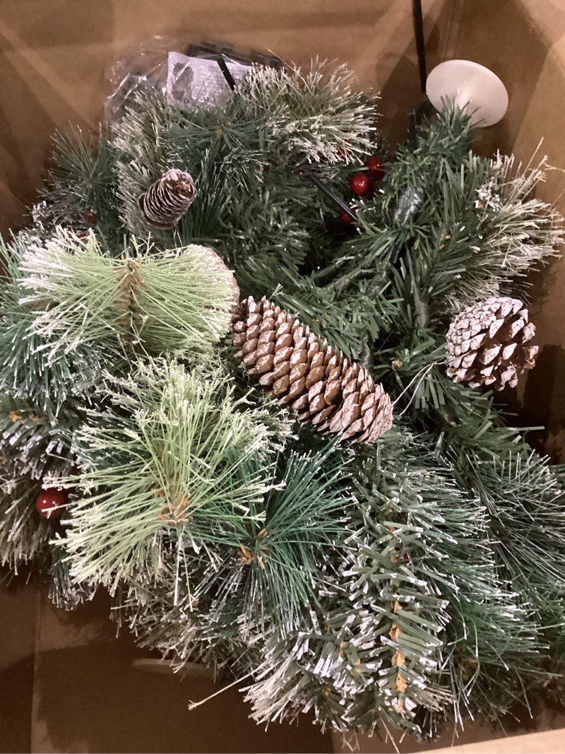 2 Christmas Tree Winter Decor Green