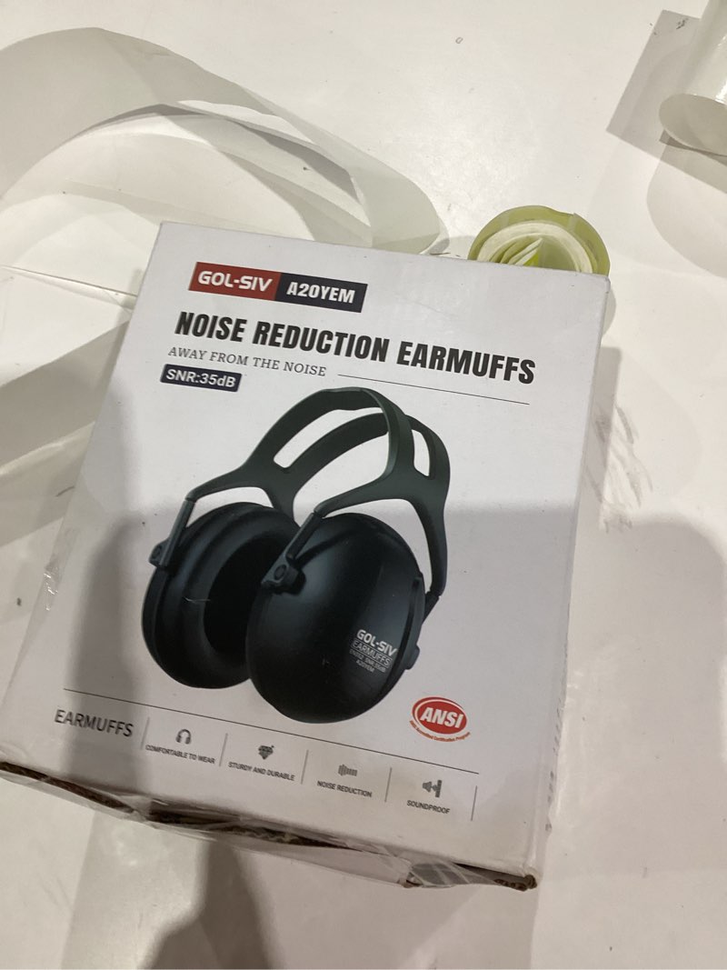 Condition photo showing New/Like New for 35dB Ear Protection for Shooting,Noise Reduction Earmuffs,Sound Proof Hearing Protection For Construction,Gun Range,Airport,Lawn Mowing,Black A20yem