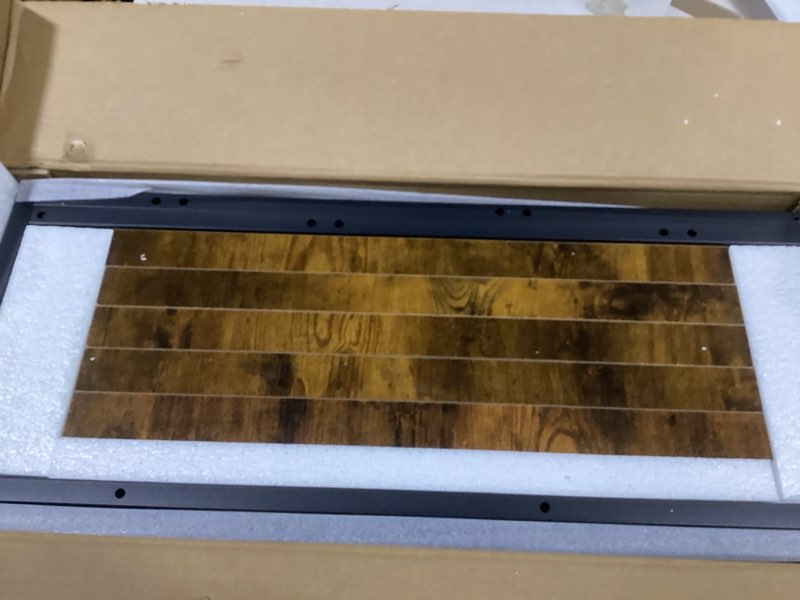 Condition photo showing New/Like New for NUMENN Bookshelf, 5 Tier Bookshelves, Home Office Bookcase Shelf Storage Organizer, Free Standing Storage Shelving Unit for Bedroom, Living Room and Home Office, Vintage 5 Tier(wide) Vintage