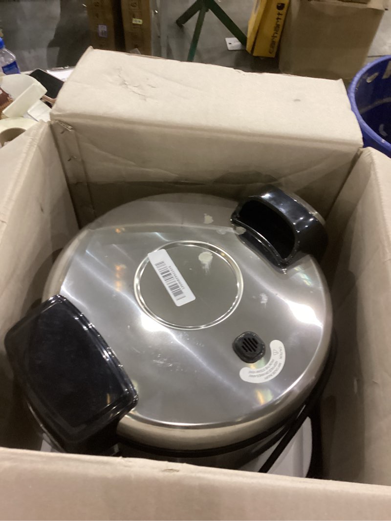 Condition photo showing As Is for CUCKOO Commercial Rice Cooker & Warmer, Extra Large Rice Cooker 30-Cup Uncooked / 60-Cup Cooked, Professional Industrial Grain Cooker with Large Capacity, Easy One-Touch Operation, Silver (CR-3032)