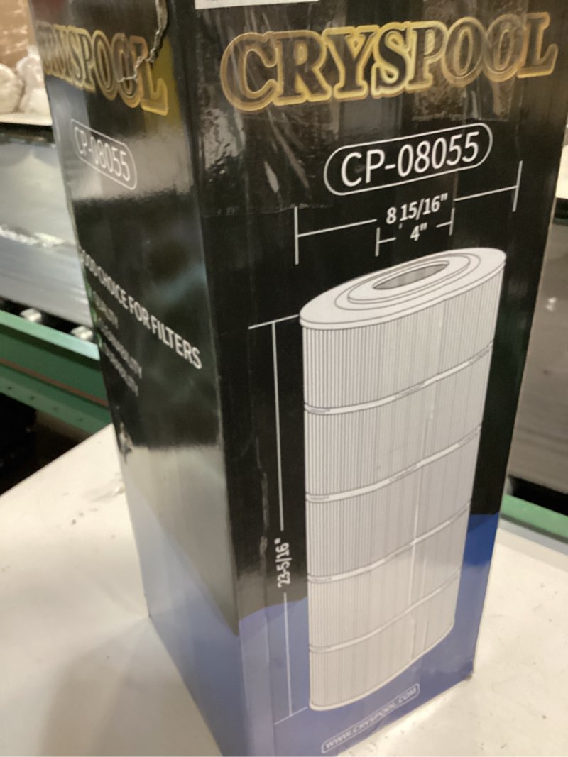 Condition photo showing New/Like New for cryspool® 08055 filter compatible with hayward c1200, cx1200re, pa120, c-8412, ultra-b2, fc-1293, clearwater ii 125, 817-0125n, 120 sq. ft pool filter cartridge, 1 pack