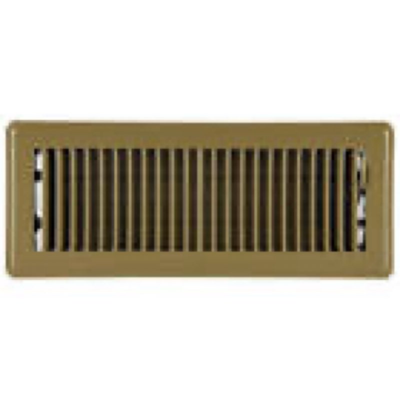 (3 pack)reliabilt floor register 4-in x 12-in steel floor register in brown