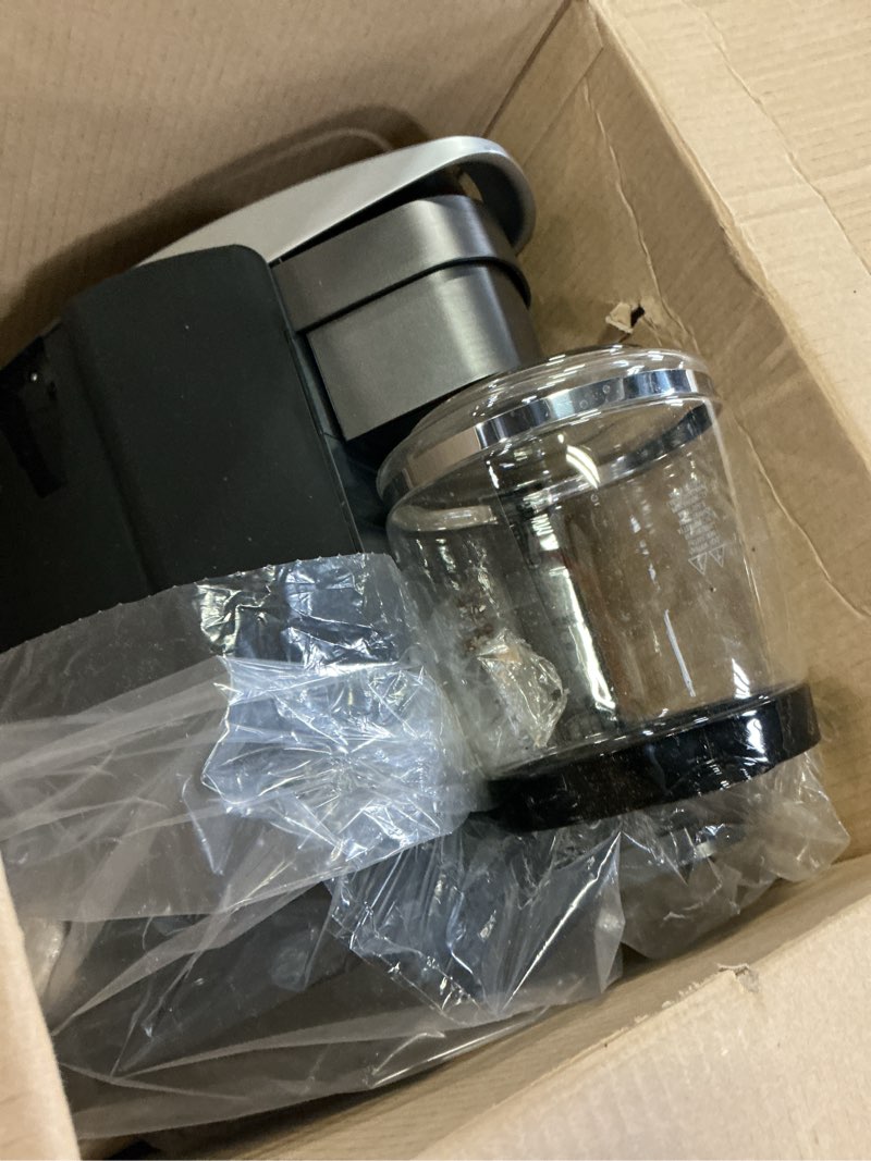 Condition photo showing As Is for Keurig K-Elite Single Serve K-Cup Pod Coffee Maker, with Strength and Temperature Control, Iced Coffee Capability, 8 to 12oz Brew Size, Programmable, Brushed Silver