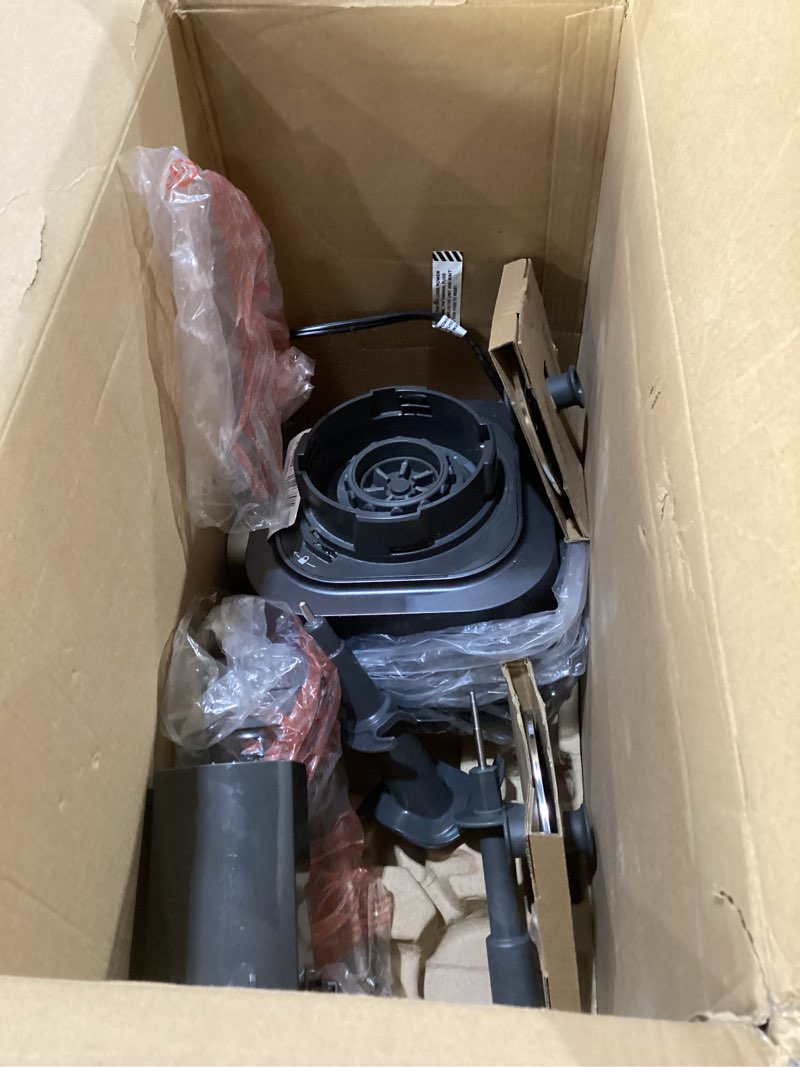 Condition photo showing As Is for ninja blender & food processor combo, foodi power blender system for smoothies, bowls, spreads & shakes, 6 functions, 72-oz pitcher, to-go cups, silver, ss401 1600 peak watts, not tested, as is