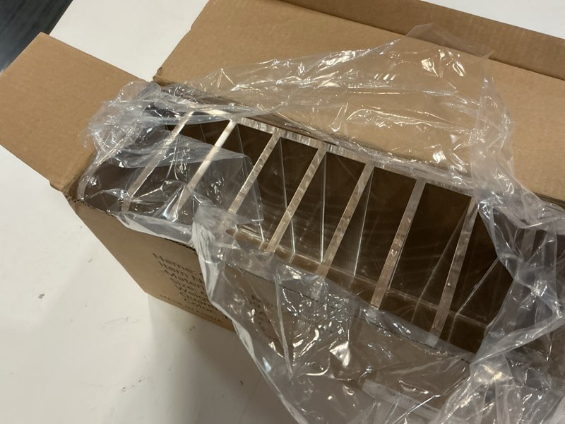 Condition photo showing Good Condition for sanrui clear desk mail organizer, 9 compartments acrylic office document sorter file storage holders, multifunction letter folder racks holders for office,home, school desktop organization 9 compartments non-laddered