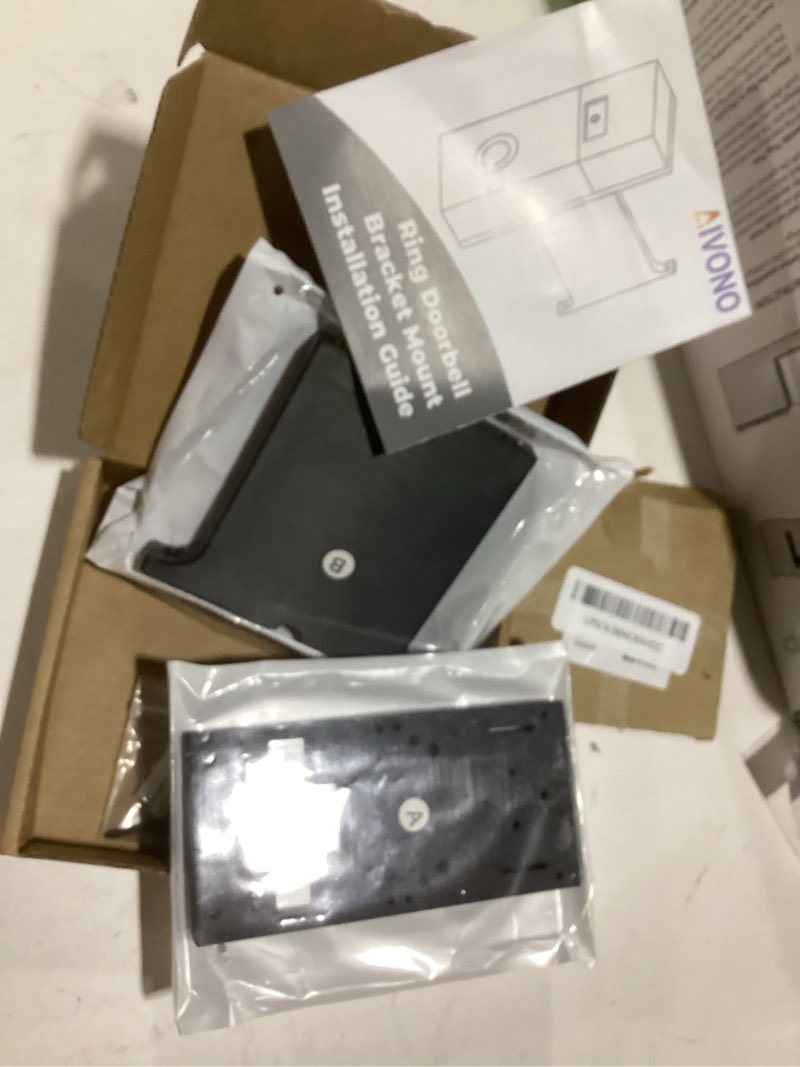 Condition photo showing New/Like New for doorbell mount compatible with ring doorbell, extends doorbell mount for brick wall, better visibility and angle designed to fit compatible with some ring doorbell models (3-3/4")
