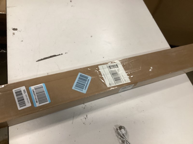 Condition photo showing New/Like New for AURILOFT No Tools No Drill Cordless Mini Blinds 38" Wx 48" H, 1" L-Shaped Blades, Horizontal Vinyl Blinds for Indoor Windows, White 38x48in